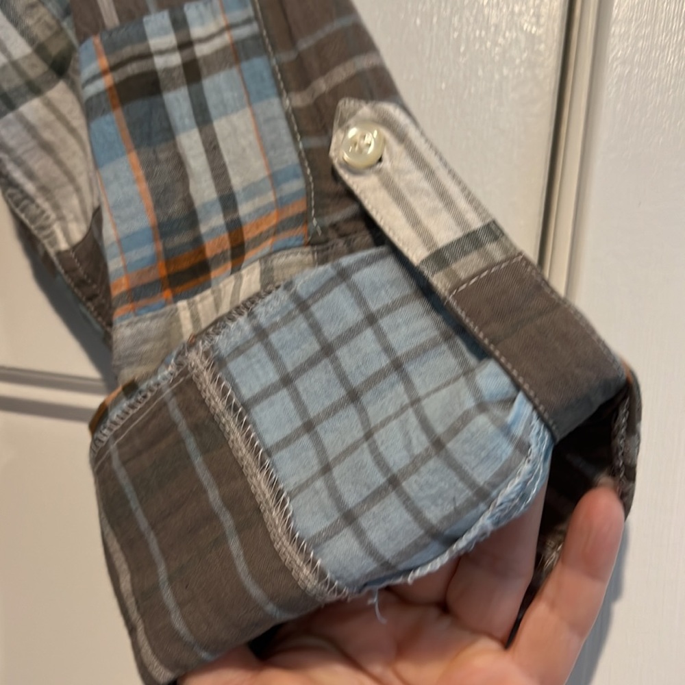 Siegfried Vintage Men’s Patchwork Button Down - image 3